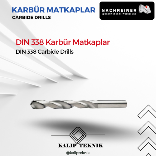 DIN 338 Genel Amaçlı Karbür Matkap | Nachreiner E.3607.0 Serisi